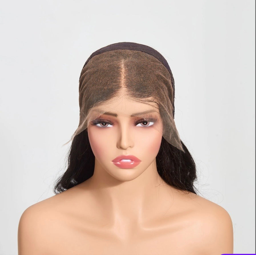 Body Wave 13"x4" 180% Transparent Lace Frontal Wig #1B  Length 26in